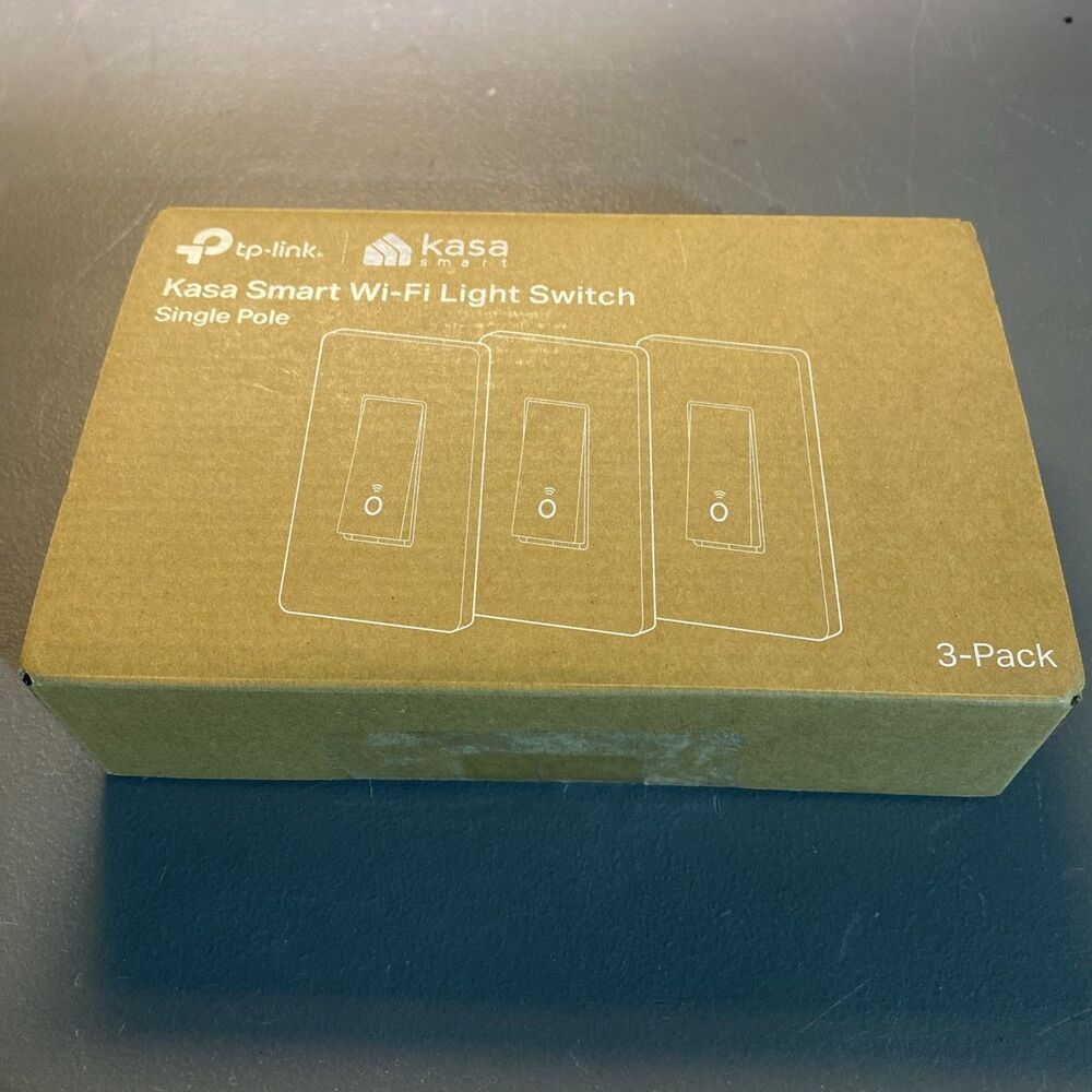 TP-Link Kasa Smart Wi-Fi Light Switch HS200P3 Single Pole 3 Pack New